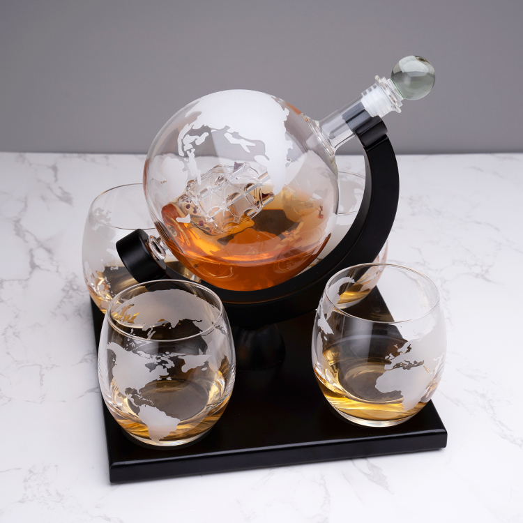 Decanter Globe Set - 공장 판매 맞춤형 850ML 고품질 구형