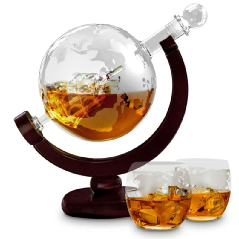Decanter Globe Set - 맞춤형 지구본 위스키 디캔터