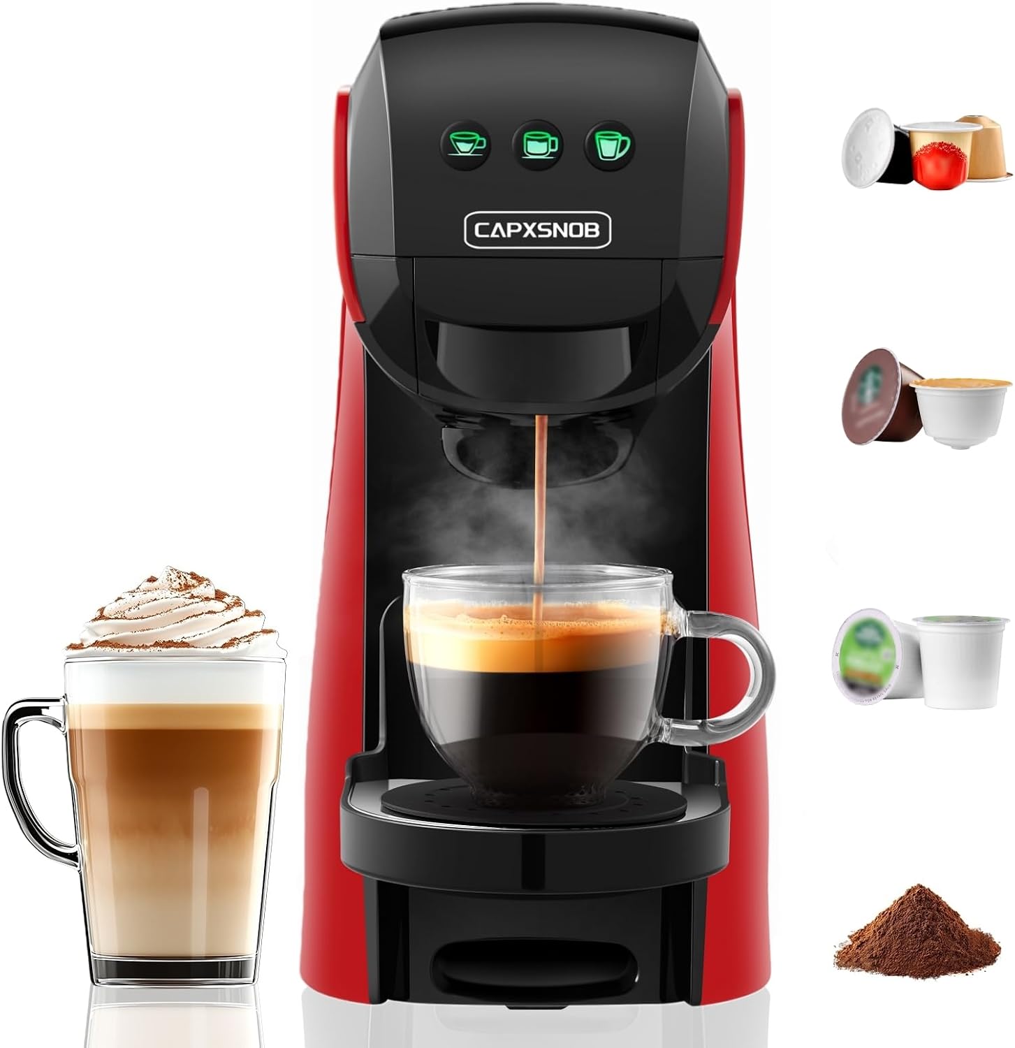 Home Bar And Coffee - 4-in-1 커피 & 에스프레소 메이커, 20바