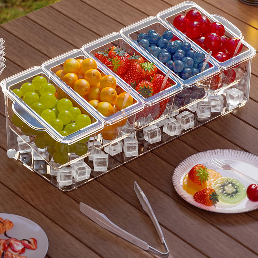 Garnish Tray Set - 2026 타코 바 서빙 세트, 파티용