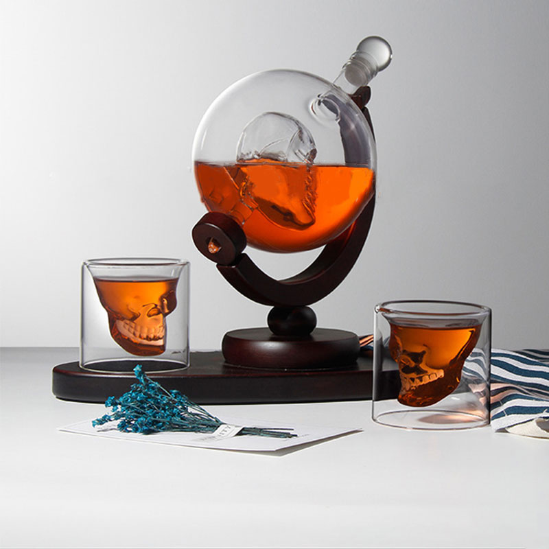 Decanter Globe Set - 스컬 글로브 위스키 디캔터 세트 가오펑