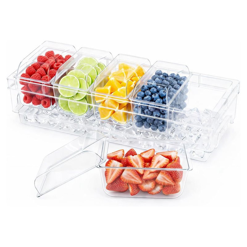 Garnish Tray Set - ABGH-파티용 바 용품 타코 바 서빙