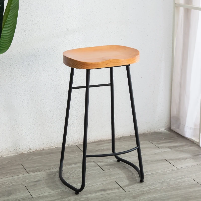 심플 모던 철제 바 의자, 높은 다리 카운터 스툴 원목 - Home Bar Seating 리뷰 및 가격