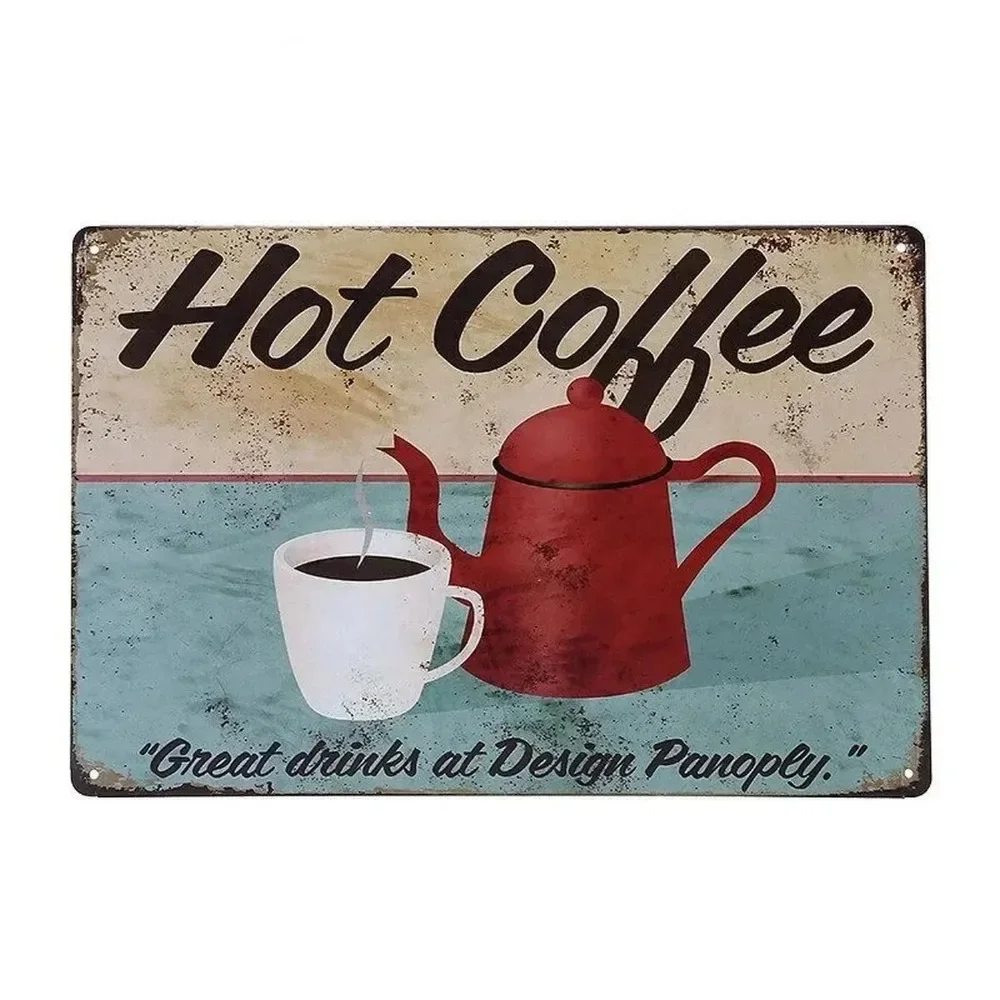 플라크 금속 간판 음료 커피 벽 장식 빈티지 아트 포스 - Home Bar And Coffee 리뷰 및 가격