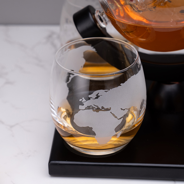 공장 판매 맞춤형 850ML 고품질 구형 유리 위스키  - Decanter Globe Set 리뷰 및 가격