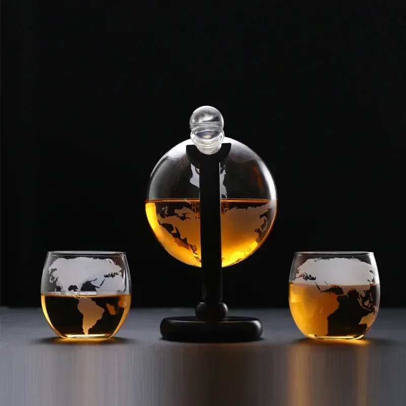 글로브 위스키 디캔터 세트, 무연 크리스탈 유리잔, 범 - Decanter Globe Set 리뷰 및 가격