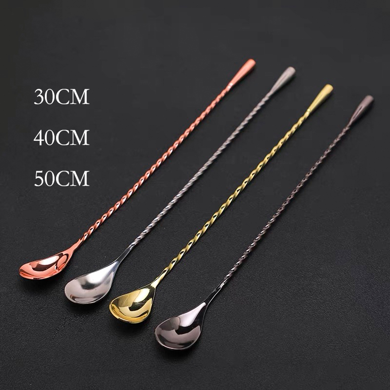 30cm/40cm/50cm 눈물 칵테일 바 스푼 믹싱  - Bar Spoon Twisted 리뷰 및 가격