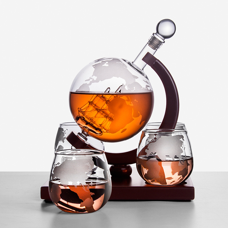 글로브 디캔터 크리에이티브 유리 와인 병 컨테이너 위스 - Decanter Globe Set 리뷰 및 가격
