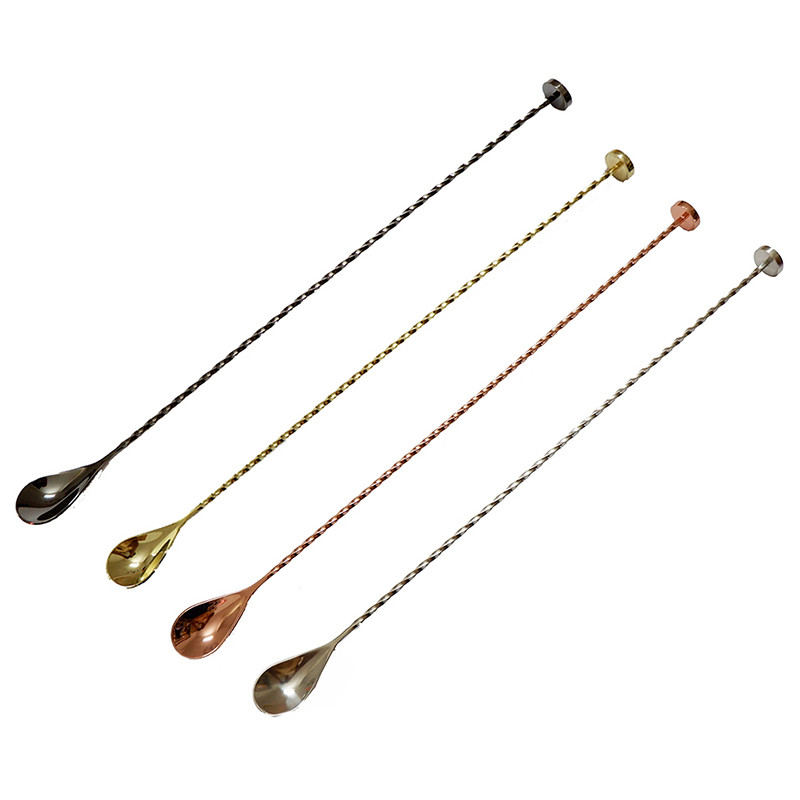 해머 바 포함 스테인리스 스틸 칵테일 스푼, 머들러 및 - Bar Spoon Twisted 리뷰 및 가격