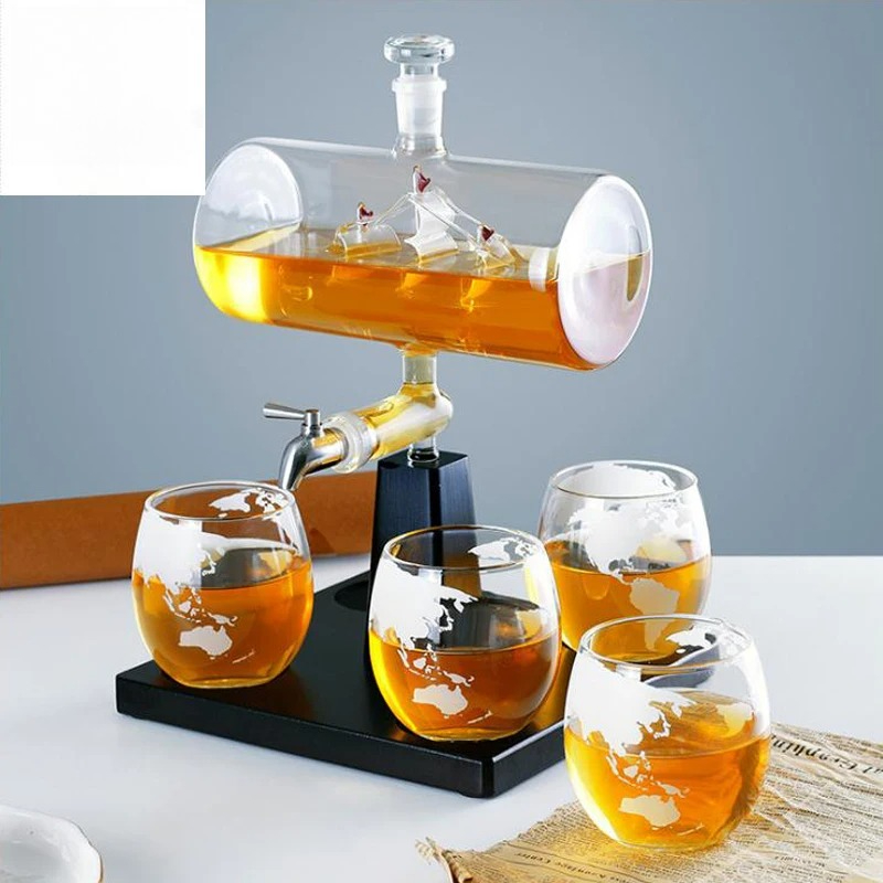 앤틱한 모양의 위스키 디캔터와 와인 배 디캔터 세트 ( - Decanter Globe Set 리뷰 및 가격