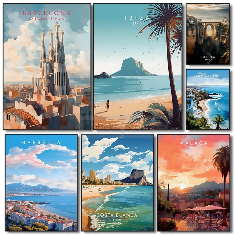 스페인 여행 포스터 바르셀로나 말라가 이비자 론다 란자 - Home Barcelona 리뷰 및 가격