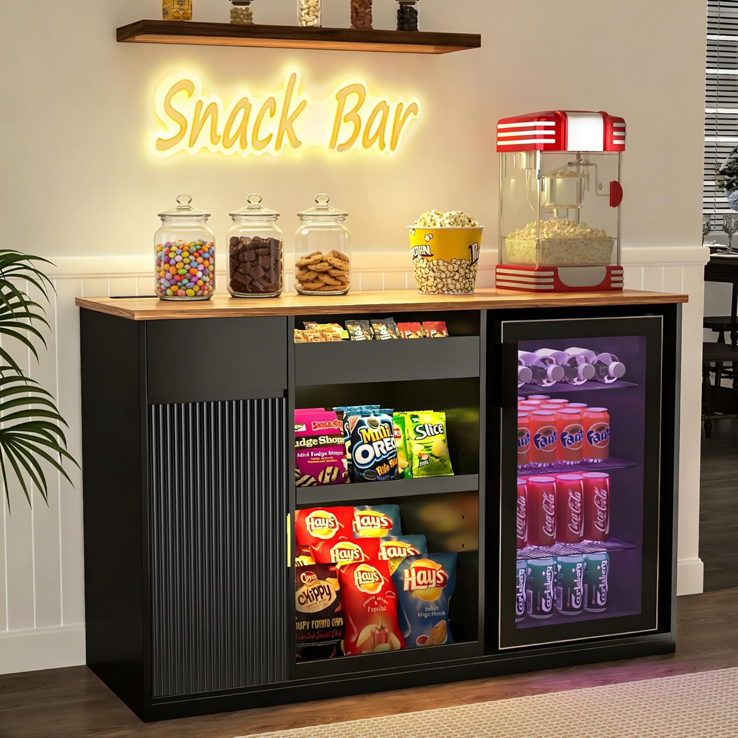 스낵바 캐비닛 냉장고 수납장 디스플레이 선반 커피 스테 - Home Bar Shelves 리뷰 및 가격