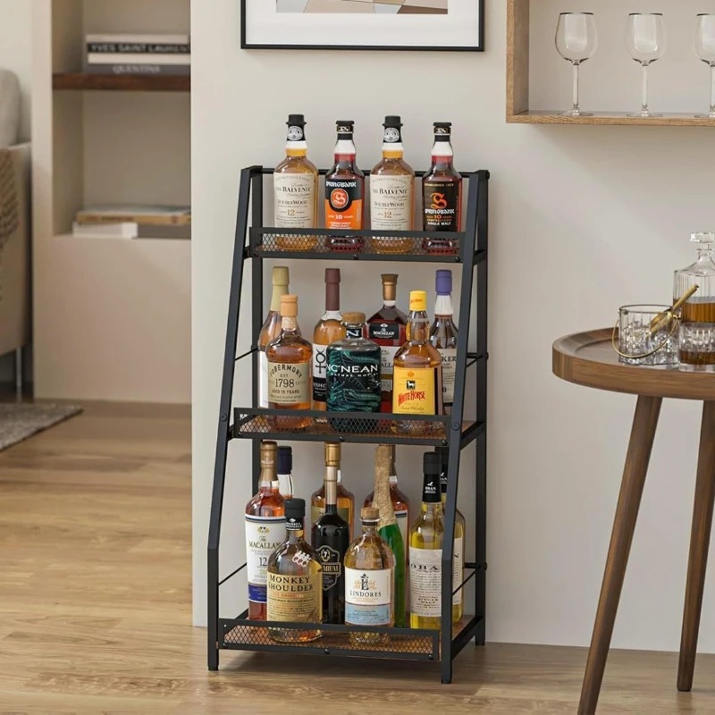 3단 사다리형 와인랙, 가정용 바를 위한 독립형 플로어 - Home Bar Shelves 리뷰 및 가격