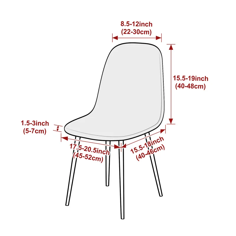 1PC 자카드 쉘 의자 커버 스트레치 짧은 등받이 의자 - Home Bar Seating 리뷰 및 가격